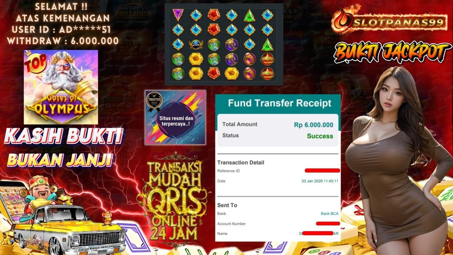 SLOTPANAS99 JACKPOT SLOT GATES OF OLYMPUS